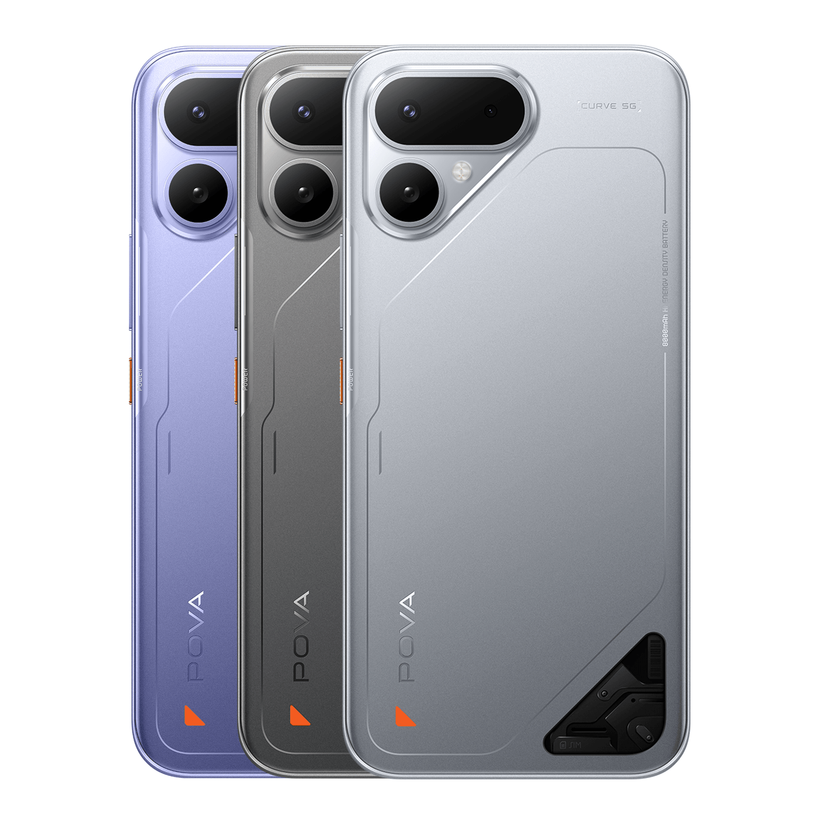 TECNO POVA CURVE 2 5G 256+8GB MELTING SILVER - Tecno-Mobile Tienda Chile
