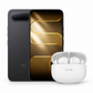 Packs Celular Tecno Spark 50 5G KN8 256+8 GB Ink Black + Buds 4 Air white