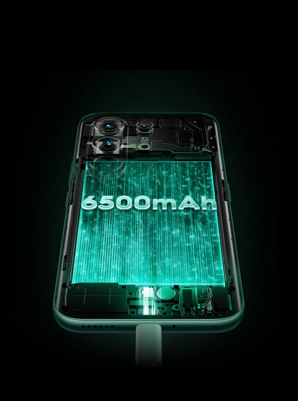 Batería grande de 6500 mAh