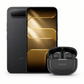 Packs Celular Tecno Spark 50 5G KN8 256+8 GB Ink Black + Buds 4 Air Black - Tecno-Mobile Tienda Chile