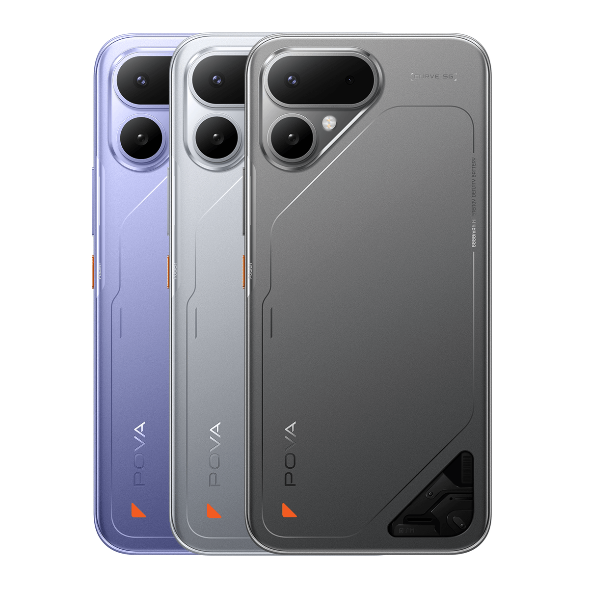 POVA CURVE 2 5G 256+8GB STORM TITANIUM - Tecno-Mobile Tienda Chile