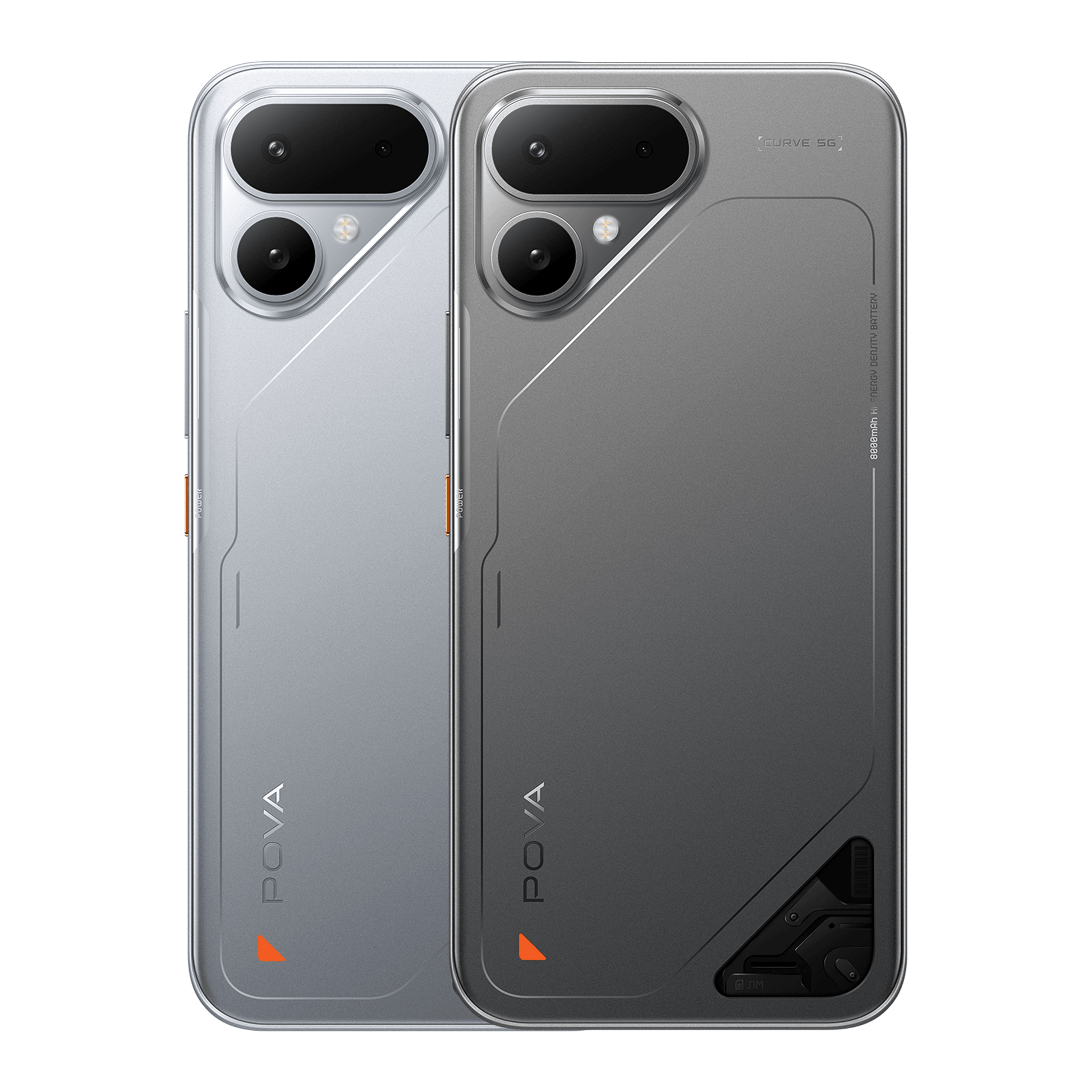 POVA CURVE 2 5G 256+8GB STORM TITANIUM - Tecno - Mobile Tienda Chile
