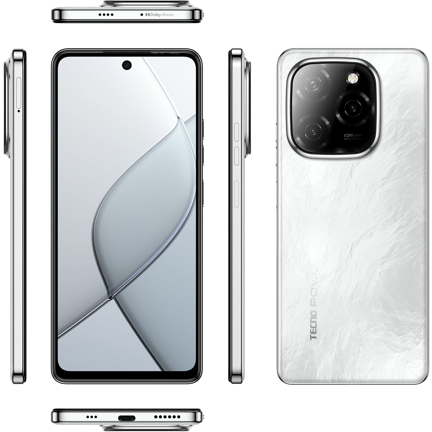 TECNO POVA 6 5G GLOSSY WHITE - Tecno - Mobile Tienda Chile