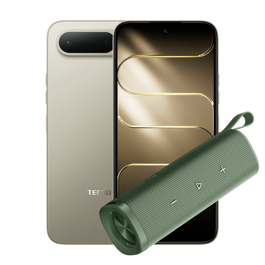 TECNO SPARK 50 5G 256+8GB CHAMPAGNE GOLD + XIAOMI S29H SOUND OUTDOOR 30W GREEN - Tecno-Mobile Tienda Chile