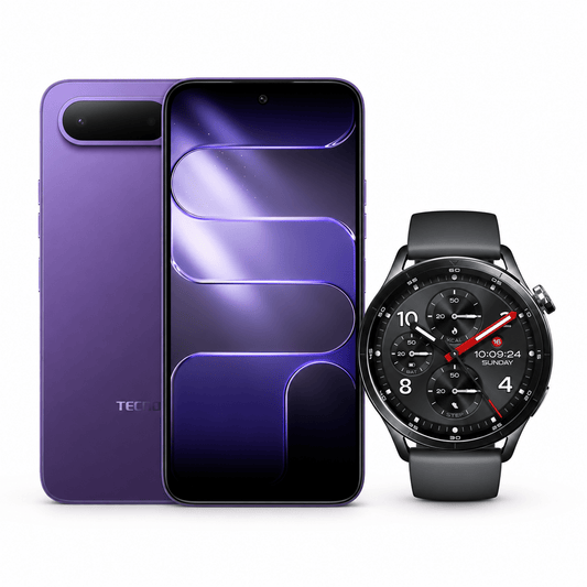 TECNO SPARK 50 5G 256+8GB FANTASY PURPLE + XIAOMI REDMI WATCH 5 ACTIVE MIDNIGHT BLACK - Tecno-Mobile Tienda Chile