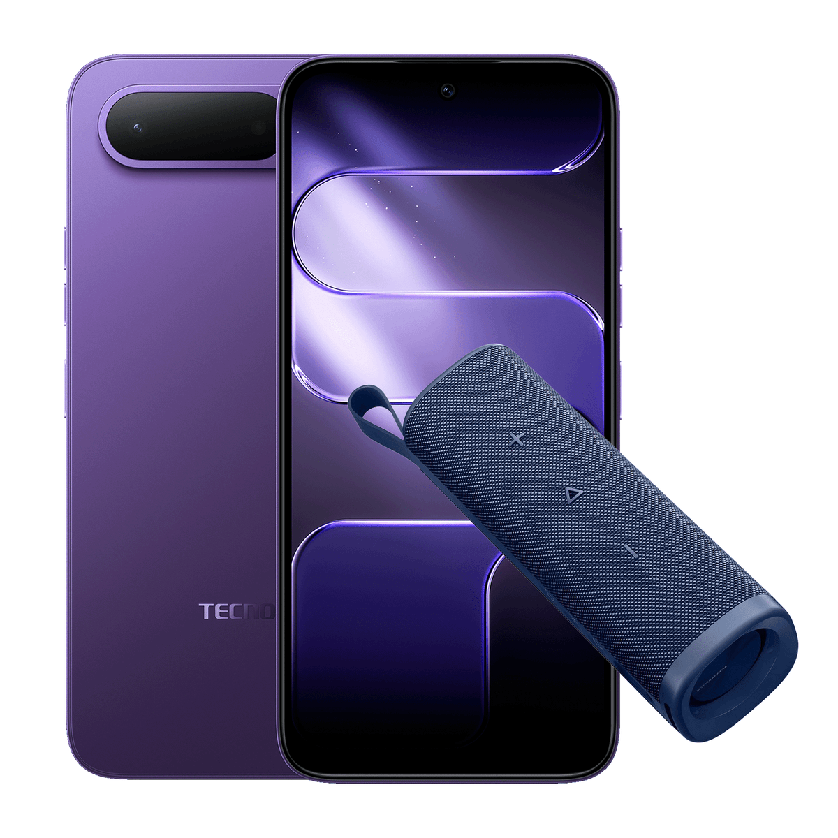 TECNO SPARK 50 5G 256+8GB FANTASY PURPLE + XIAOMI S29D SOUND OUTDOOR 30W BLUE - Tecno-Mobile Tienda Chile