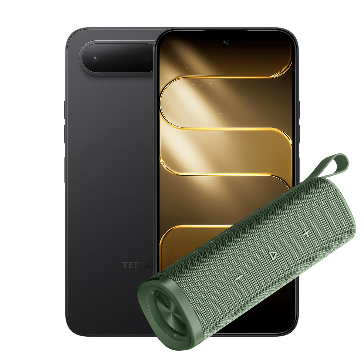 TECNO SPARK 50 5G 256+8GB INK BLACK + XIAOMI S29H SOUND OUTDOOR 30W GREEN - Tecno-Mobile Tienda Chile