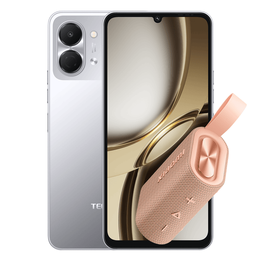 TECNO SPARK GO 3 128+4GB TITANIUM GREY + XIAOMI S28H SOUND POCKET 5W PINK - Tecno-Mobile Tienda Chile